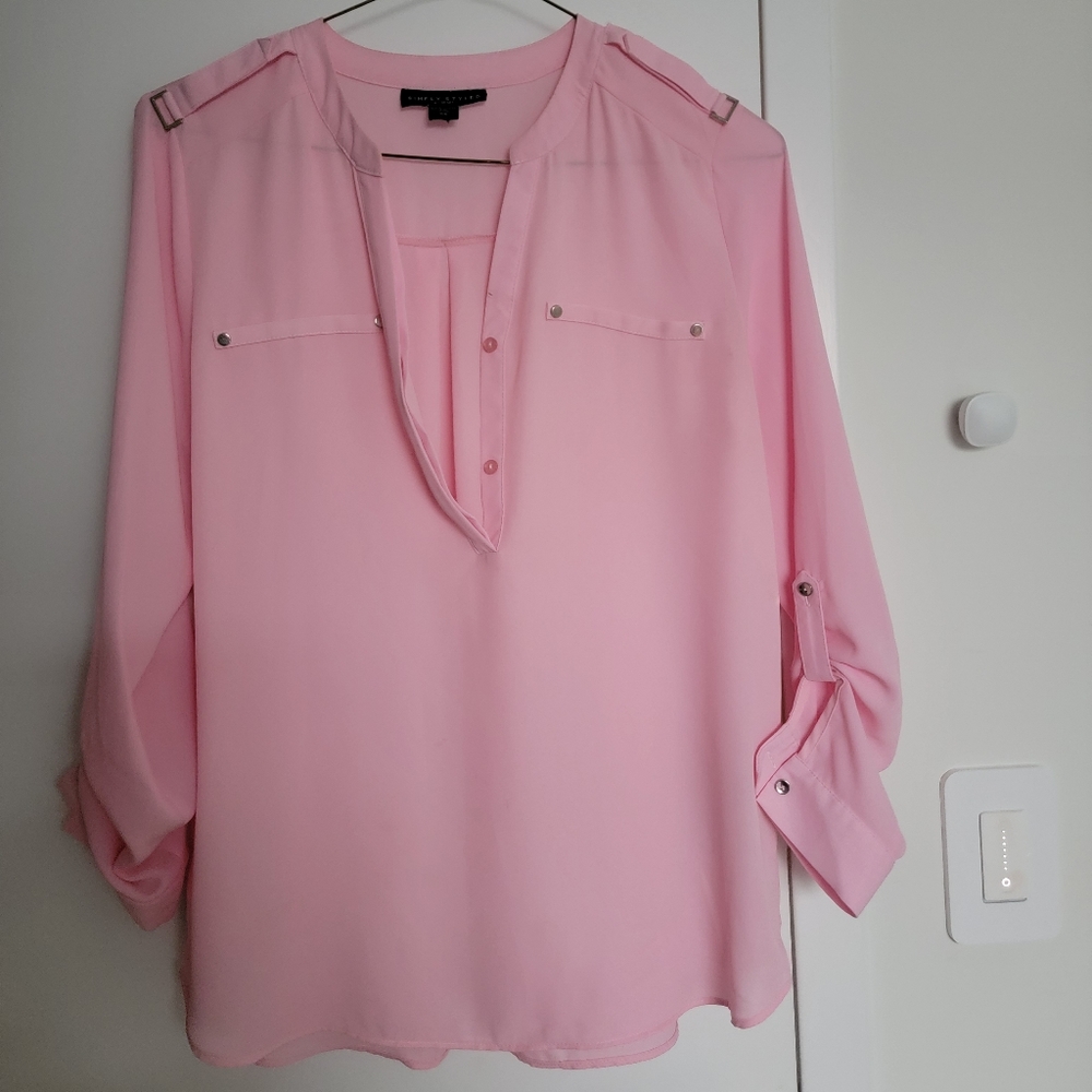 Women's Tops/Blouse, Pink, Medium